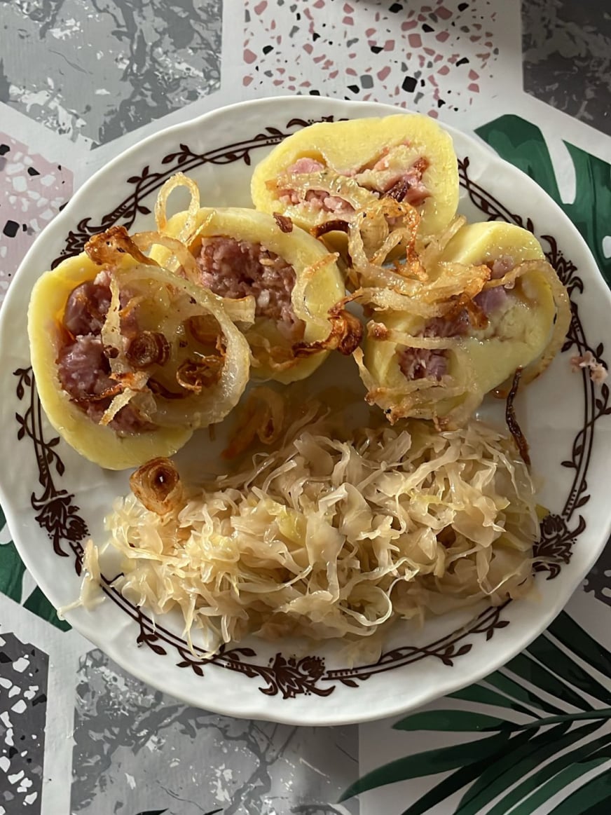 Ukázky jídel pro inspiraci z knedlíků nebo s knedlíky Knedlíkárna Rožany